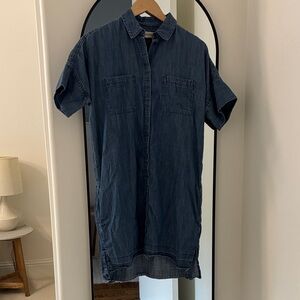 Madewell Dark Blue Button Down Dress